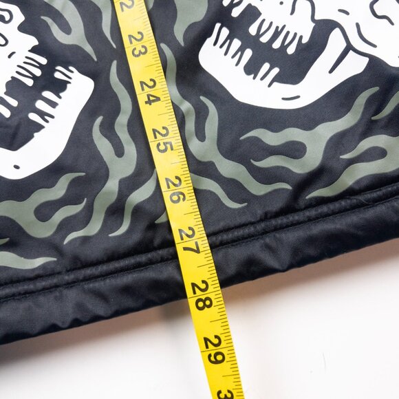 Lurking Class Snowboard Skull Jacket Men's Small Black Green Full Zip Hooded Ski - Picture 15 of 16